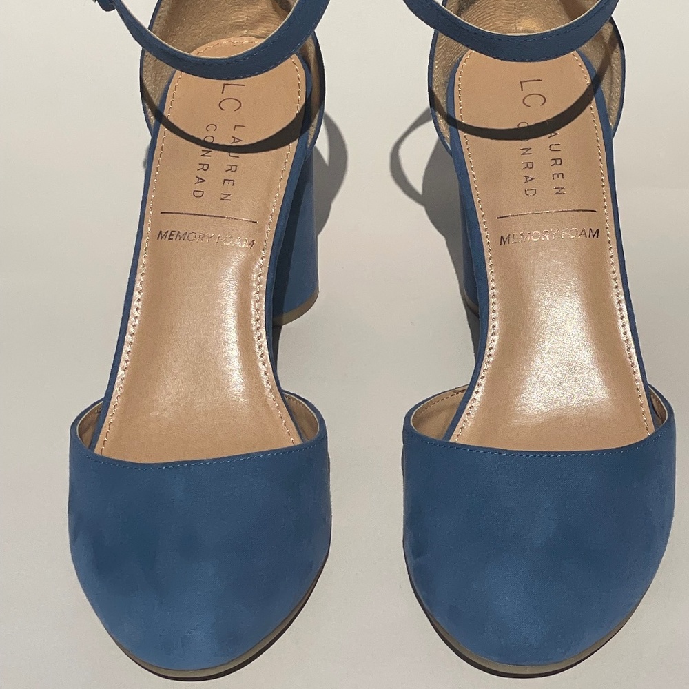 Sky blue Lauren Conrad block Heel